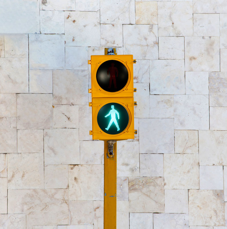pedestrian push button