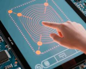 TFT resistive touch screen
