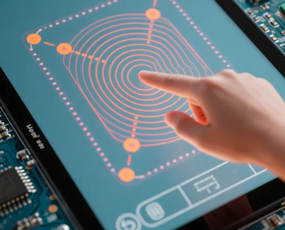 TFT resistive touch screen