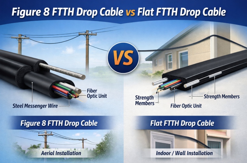 figure 8 ftth drop cable